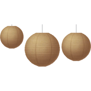 Burlap Paper Lanterns