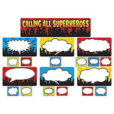 Calling All Superheroes Mini Bulletin Board Display Set
