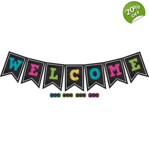 Chalkboard Brights Pennants ..