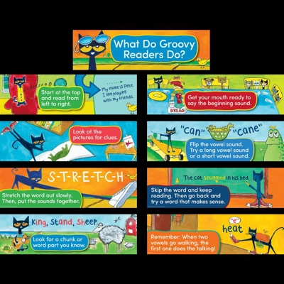Pete The Cat Reading Strategies Mini Bulletin Board