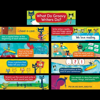 Pete The Cat Writing Strategies Mini Bulletin Board