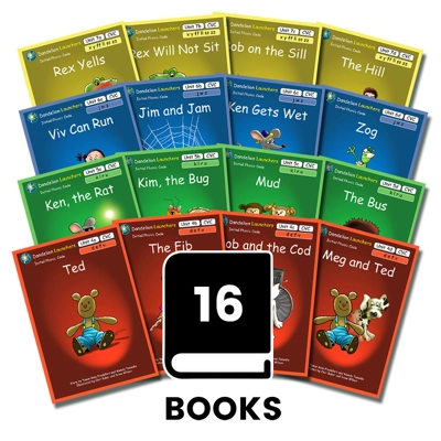 Dandelion Launchers Decodable readers Units 4-7 'Ted' 16 books
