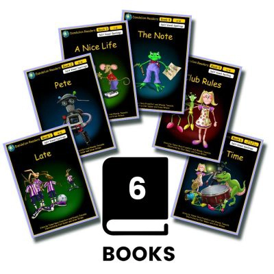 Dandelion Readers Split Vowel Spelling Set 'Late' 6 books