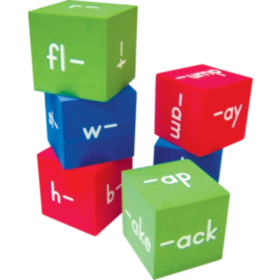 Foam Word Families Cubes