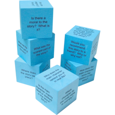 Foam Reading Comprehension Cubes