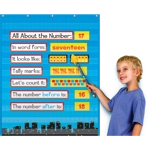 Superhero 10 Pocket Chart [34" x 44"]