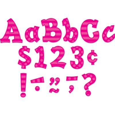 Pink Sassy Solids 5" Letters