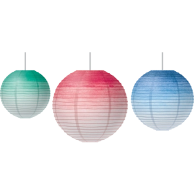 Watercolor Hanging Paper Lanterns