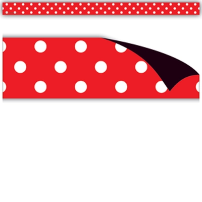 Red Polka Dots Magnetic Strips