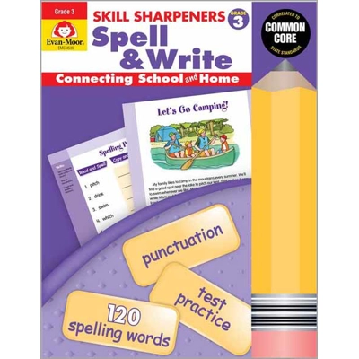 Skill Sharpeners: Spell & Write, Grade 3 - Activity Book