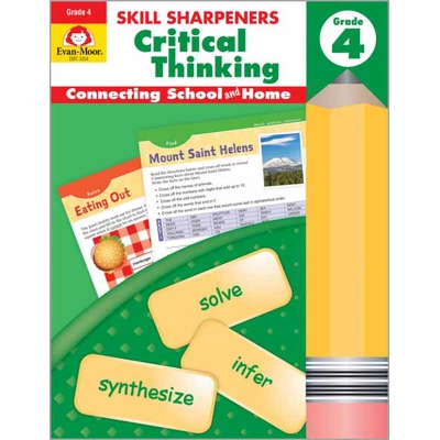 Skill Sharpeners: Critical Thinking, Grade 4 - Activity Book