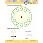 Learning Line: Telling Time, Grades 1-2 - Activity Book