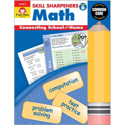 Skill Sharpeners: Math, Grade 6 - Activity Book