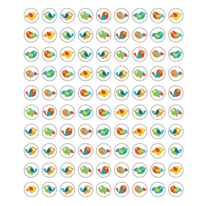 Boho Birds Chart Seals