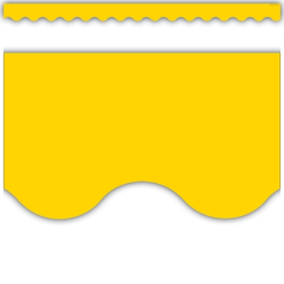 Yellow Gold Scalloped Border Trim