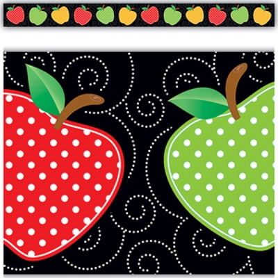 Dotty Apples Straight Border Trim