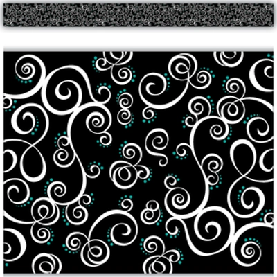 Classy Swirls Straight Border Trim