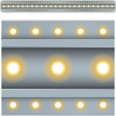 Gray Marquee Straight Border Trim