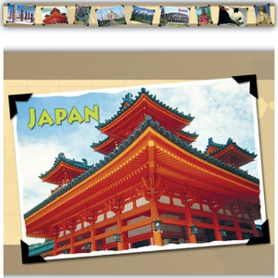 Around the World Straight Border Trim