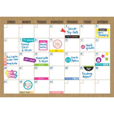 Clingy Thingies Burlap Calendar Set