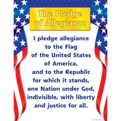 Pledge of Allegiance Chart