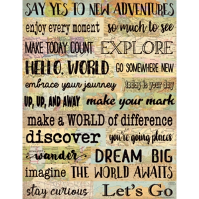 Travel the Map New Adventures Chart