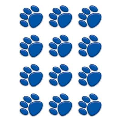 Blue Paw Prints Mini Accents