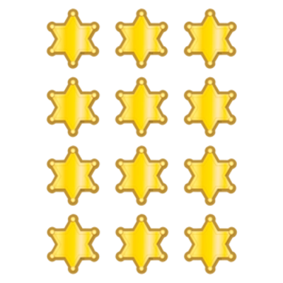 Western Sheriff Badges Mini Accents