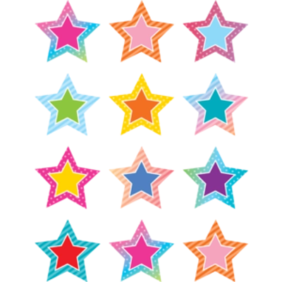 Colorful Vibes Stars Mini Accents