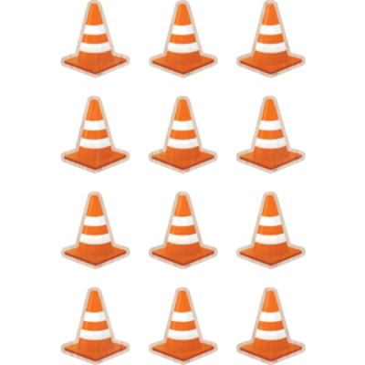 Under Construction Cones Mini Accents