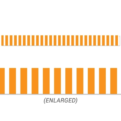 Orange Bold Stripes Border
