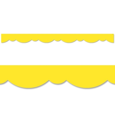 Yellow Stylish Scallops Border