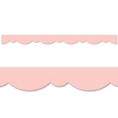Blush Stylish Scallops Border