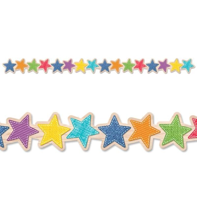 Upcycle Style Stars Border