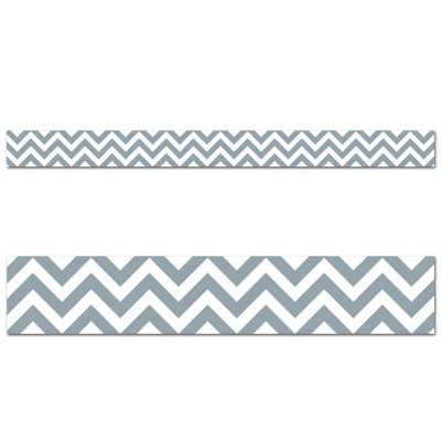 Slate Gray Chevron Border