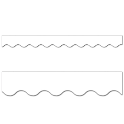 White Wavy Border