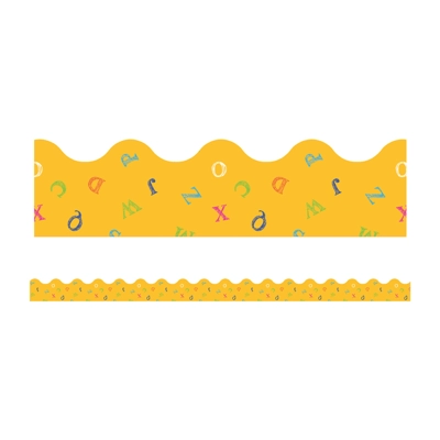 Alphabet Soup Scalloped Borders