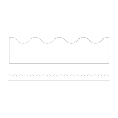 White Scalloped Borders