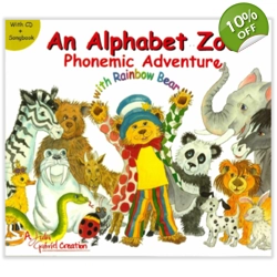 Alphabet Zoo phonemic adventure book and CD by J..