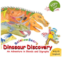Dinosaur Discovery book and CD:  An adventure in Blends an..
