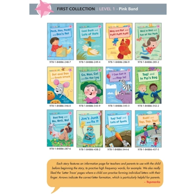 Maverick decodable phonics readers Pink L1 set of 22