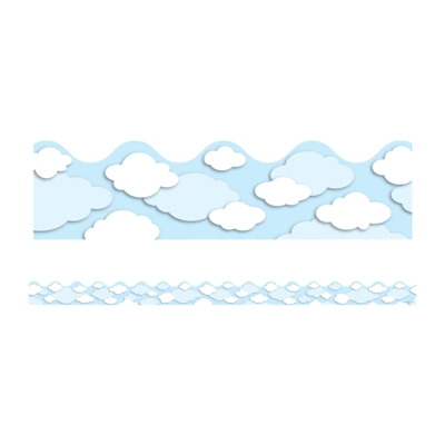 Clouds Scalloped Borders