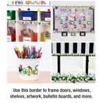 Boho Birds Scalloped Borders