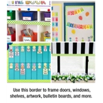 Lime with Polka Dots Rolled Straight Borders