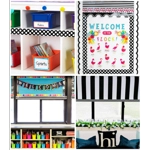 Black with Polka Dots Rolled Straight Borders