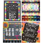 Vertical Rainbow Stripes Rolled Straight Borders