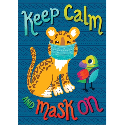 Keep Calm and Mask On Poster