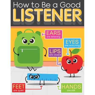 School Tools How to Be a Good Listener Chart