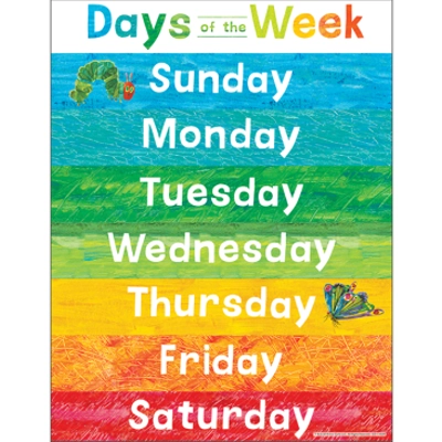 World of Eric Carle™ Days of the Week Chart Grade PK-2