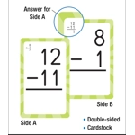 Subtraction 0 to 12 Flash Cards Grade 1-3